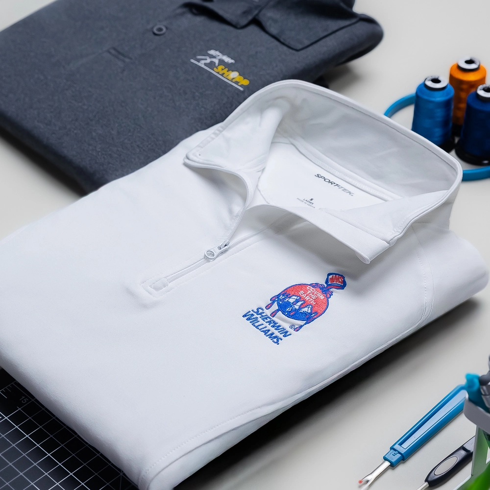 Sport-Tek Quarter Zip Pullover. Sport-Tek Logo. Custom Polo Shirts With Logo. Sport-Tek Jacket.